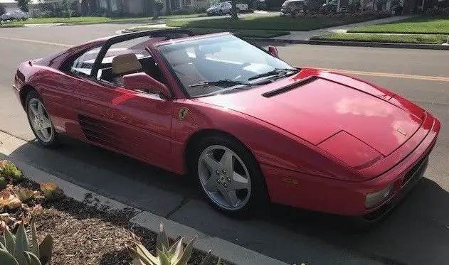 1990 ferrari 348 ts for sale, 9,000 miles, single owner