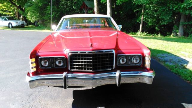 1977 ford ltd landau top always garage kept 59,968 original miles red on red