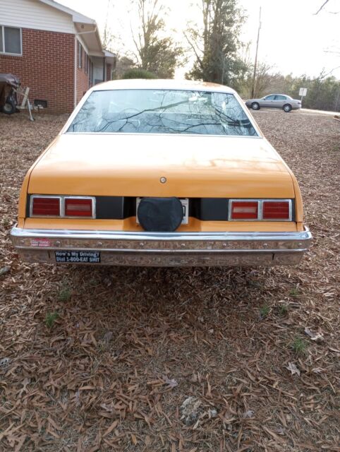 1979 chevrolet nova coupe orange rwd automatic standard