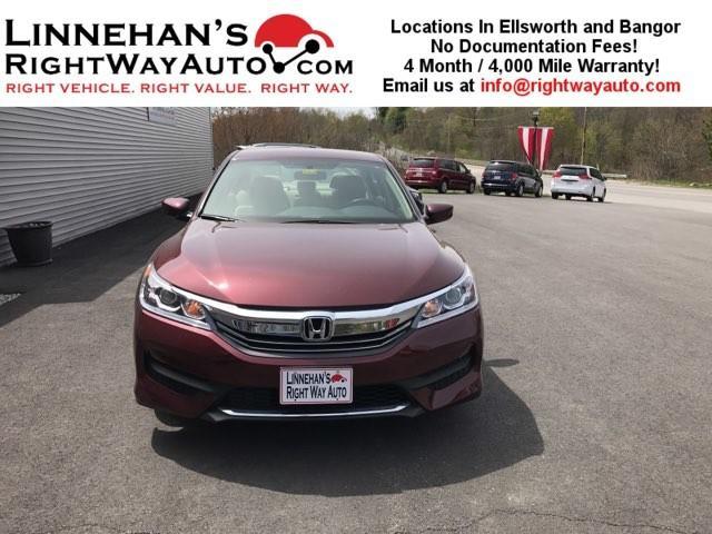 2016 honda accord lx lx 4dr sedan cvt for sale in bangor, maine