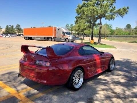 1994 toyota supra mkiv twin turbo red/tan