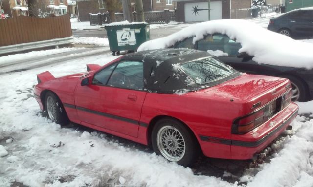 mazda rx7 convertible lowest mileage anywhere .no reserve..look