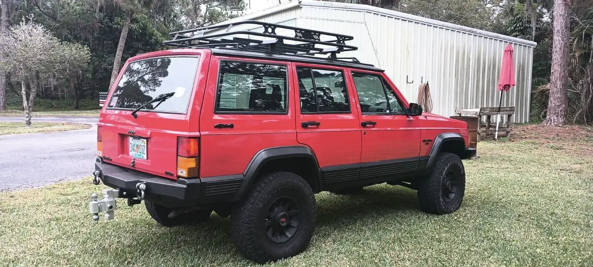 1989 jeep cherokee laredo red 4wd automatic laredo