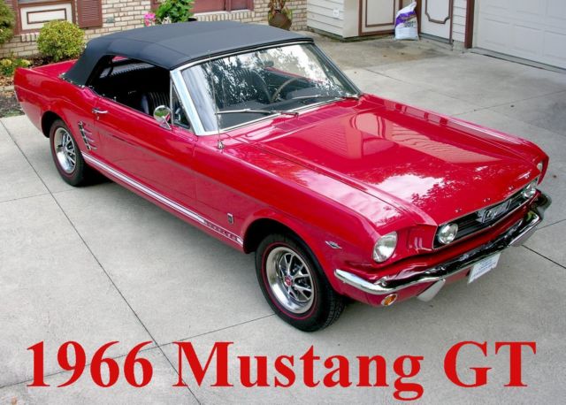 1966 ford mustang gt convertible restored