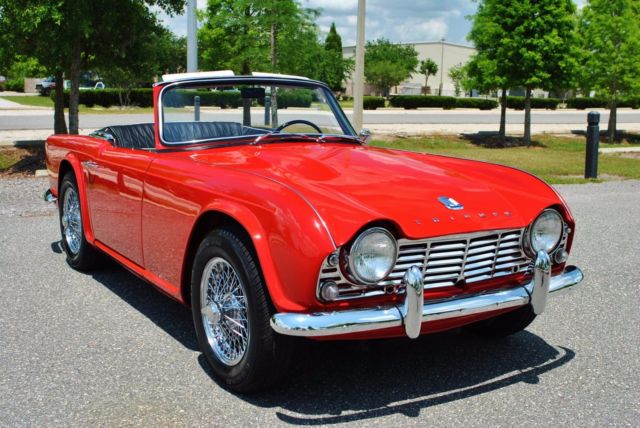 rotisserie restored nut & bolt rare tr4 fully detailed new leather new chrome