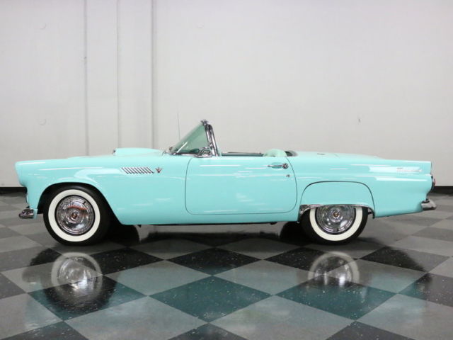 beautiful in thunderbird blue! auto, power steering & windows, both tops, clean!