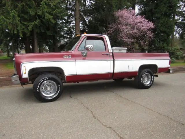 1980 gmc 4x4 350 automatic a.c. high sierra trailer special sell no reserve