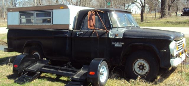 farm fresh 1967 dodge d-200 sweptline pick up truck rat rod complete & fact ac
