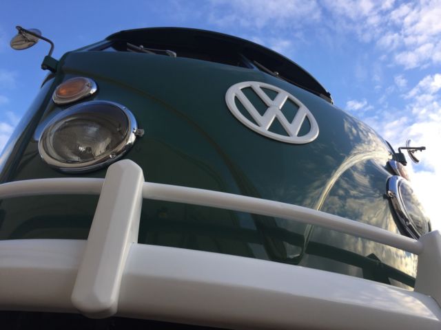 1965 vw bus camper fully restored, german, walk through, disk brakes