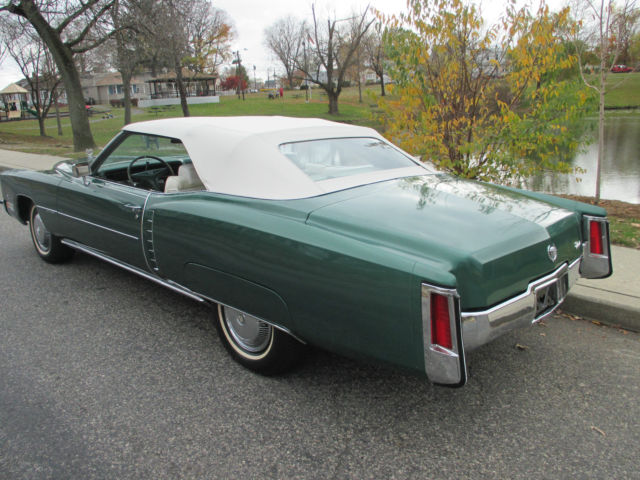 1972 cadillac eldorado convertible rare color 66,035 miles garage kept