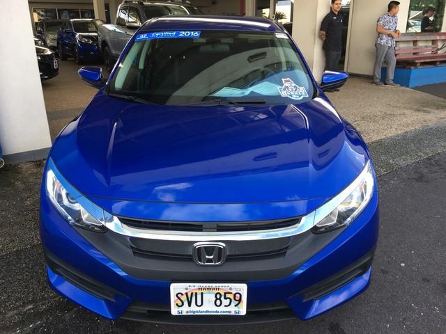 2016 honda civic lx lx 4dr sedan cvt for sale in hilo, hawaii