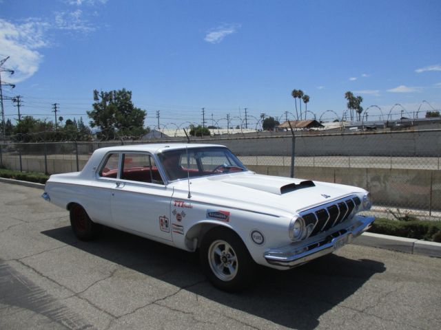 1963 dodge 330, dual quad carburetors,mopar performance aluminum hemi 540 ci