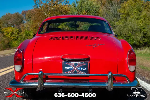 1971 volkswagen karmann ghia red over black coupe