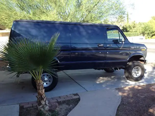 1989 ford e-350 econoline xl extended cargo van 2-door 7.5l 4x4