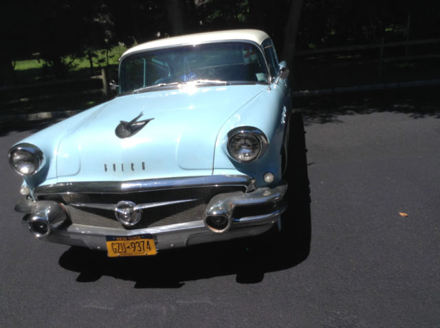 1956 buick special 4 door sedan blue and white ( a survivor)