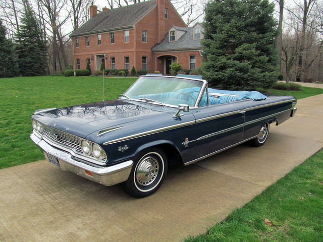 1963 ford galaxie 500xl convertible z-code 390 v-8, ac!!! off frame restored!!!!