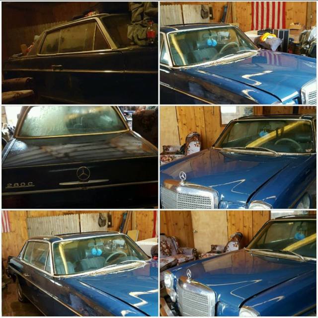 1974 mercedes benz hard top coupe classic car restoration project antique hotrod
