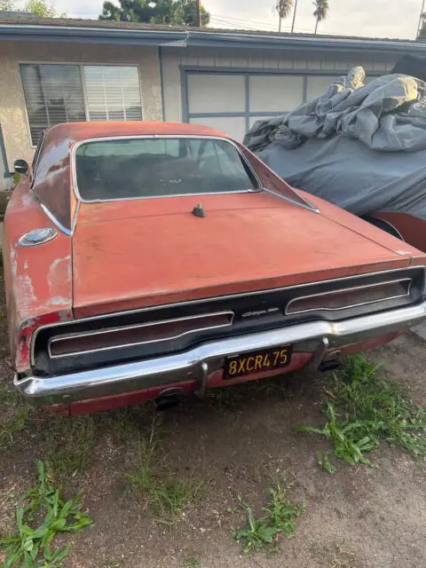 1969 dodge charger red rwd automatic premium