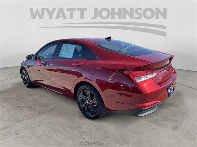 2023 hyundai elantra hybrid blue