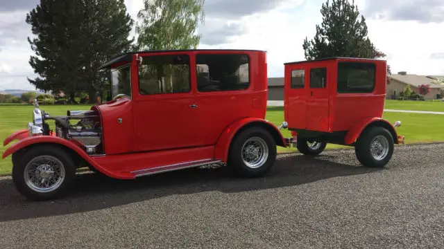 street rod with matching trailer