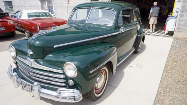 1948 ford deluxe 2 door sedan with flathead v8, low miles, show car!