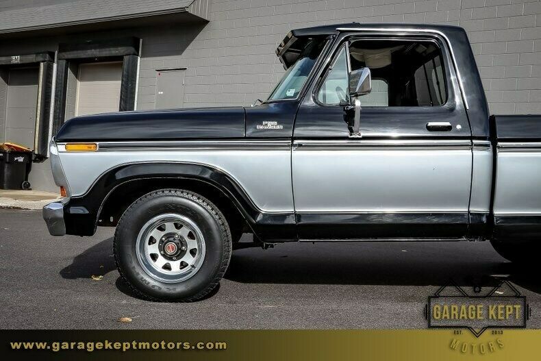 1979 ford f100 ranger black truck 302 v8 94770 miles