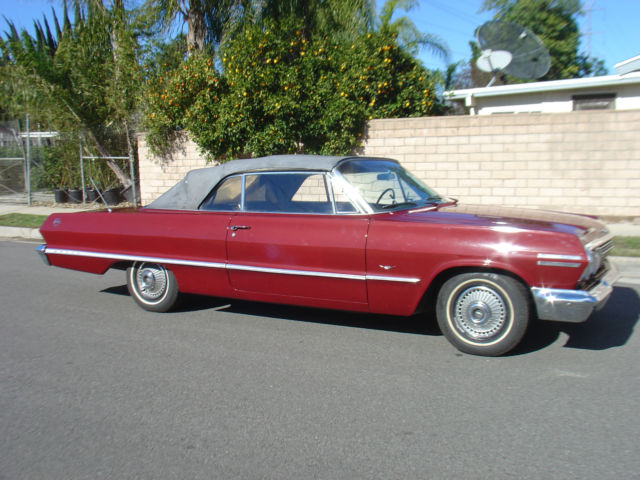 1963 chevy impala convertible all original 1962 1964