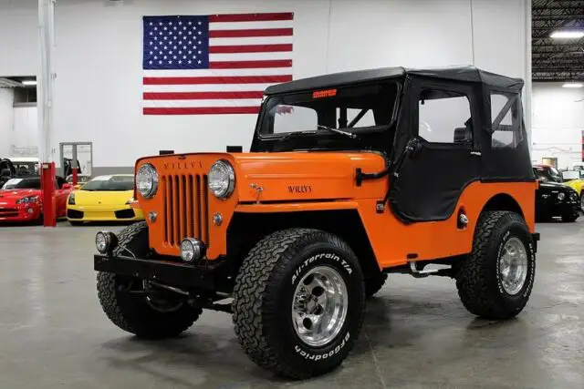 1962 willys jeep cj-5 23037 miles orange jeep 289ci v8 manual