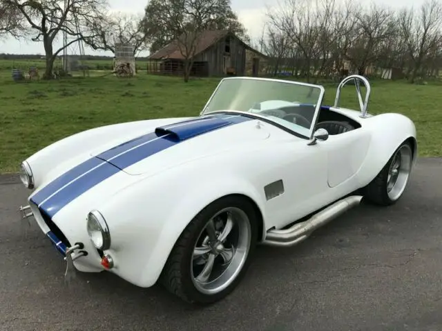 1966 ford ac cobra replica 2866 miles white roadster 302 v8 4 speed automatic