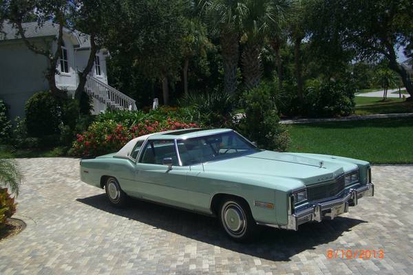 1977 cadillac eldorado cabriolet astro-roof coupe 2-door 7.0l
