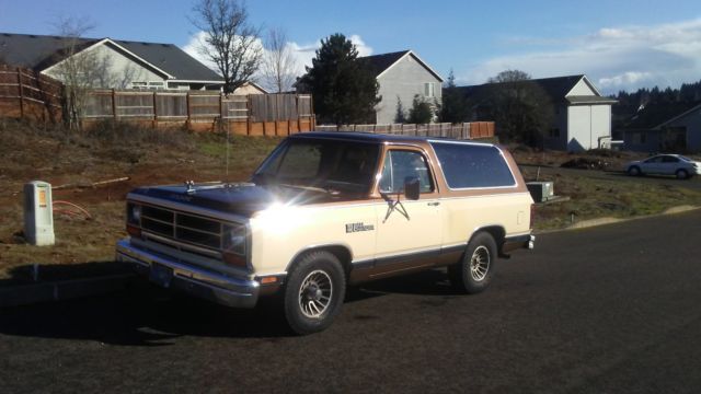 1986 dodge ramcharger royal se 2wd