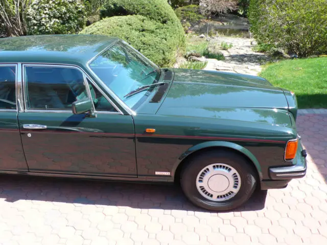 1992 bentley turbo r green luxury 4 door sedan 29,380 miles