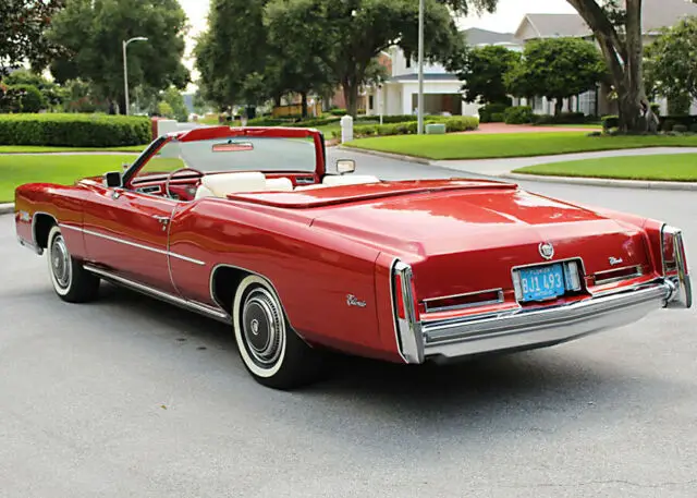 mint as new survivor - 1976 cadillac eldorado convertible - 6k original miles