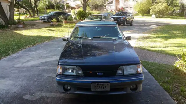 1989 mustang 5.0 g.t. convertible silver anniversary