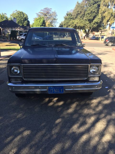 1975 chevrolet cheyenne stepside c-10 4 speed stick granny gear 6 cy 74-76