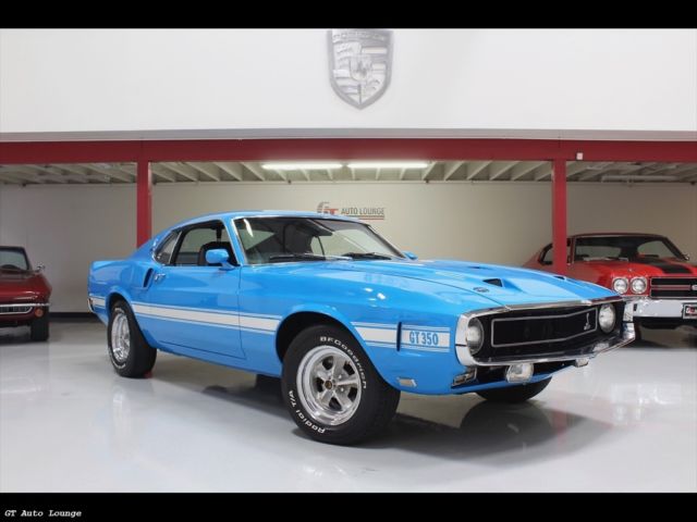 shelby gt350 grabber blue 4-speed a/c marti report 351 gt500 kr boss 302 429 428