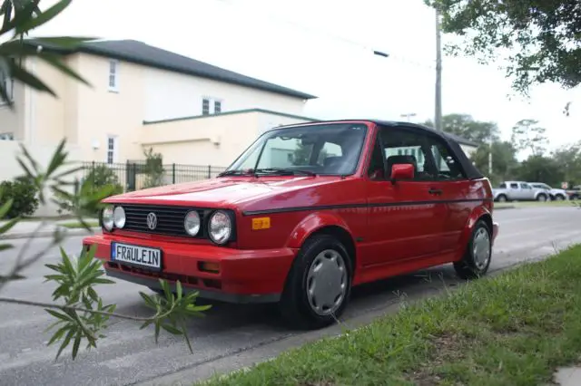 1992 vw volkswagen cabriolet red/black karmann edition. low miles