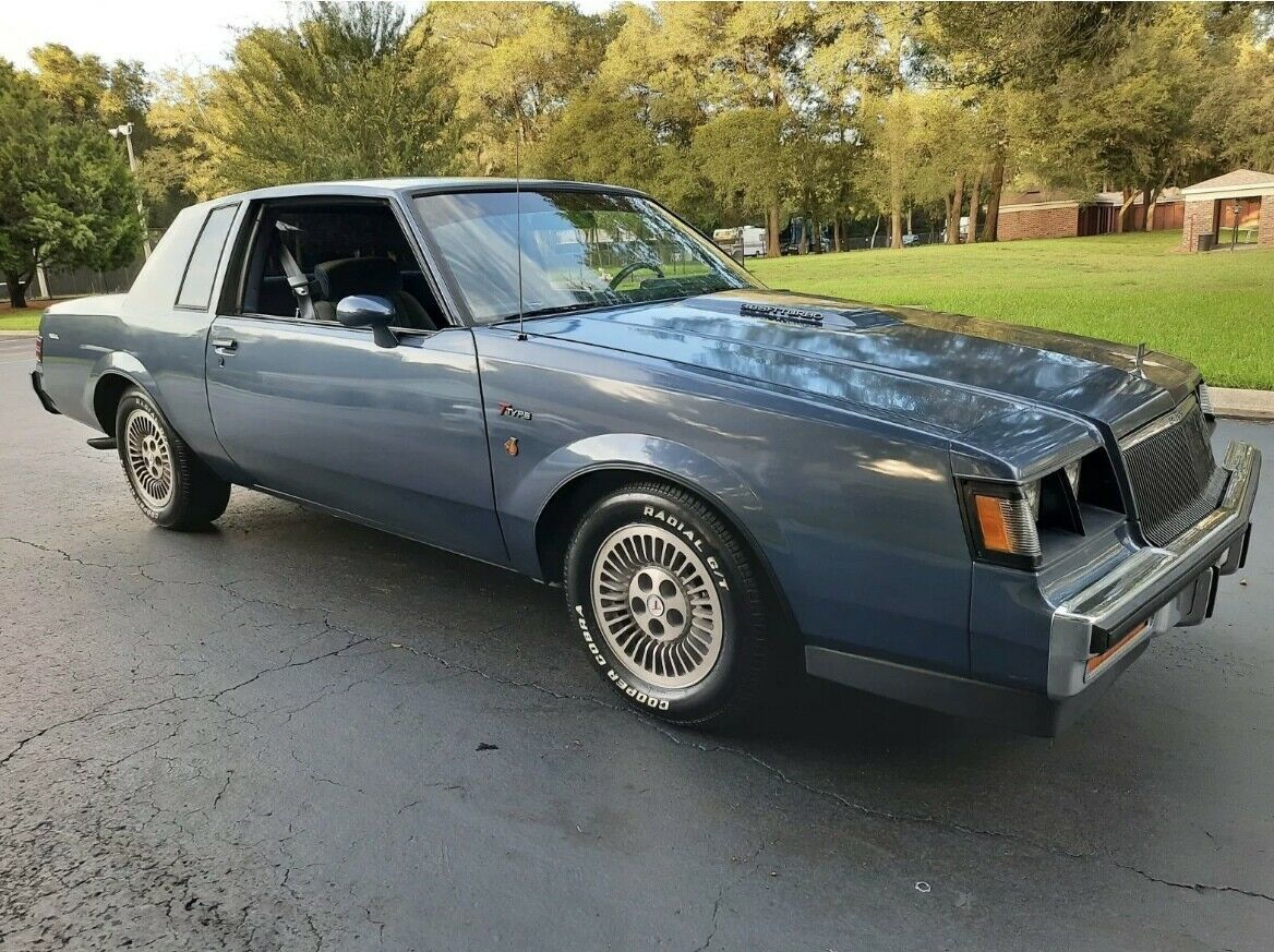 1984 buick regal coupe blue rwd automatic t-type