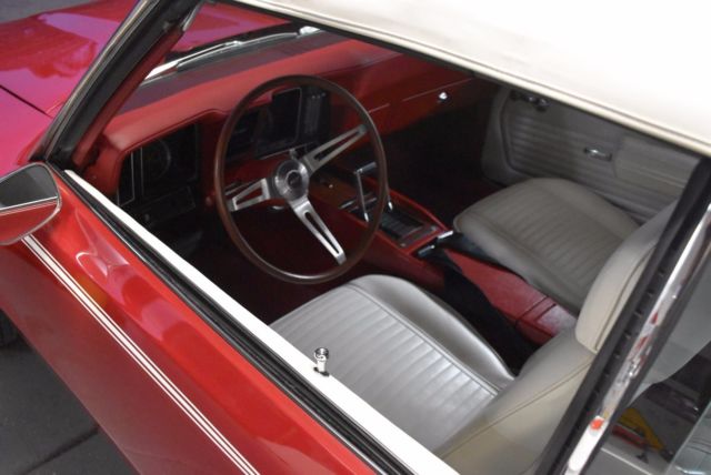1969 camaro ss350 trim convertible 12 bolt 3.31 posi code 52 garnet red