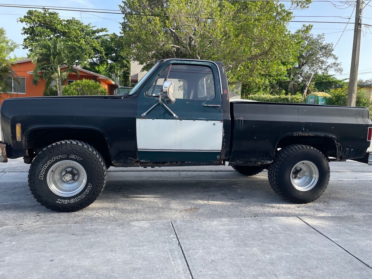 1980 chevrolet c10/k10 pickup black 4wd manual silverado