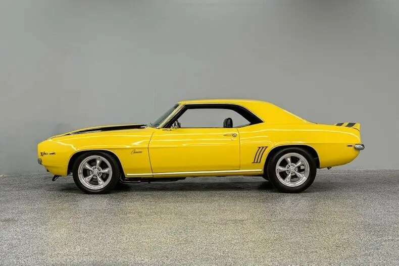 1969 chevrolet camaro z28 clone 34419 miles yellow coupe 350ci 4-spd manual