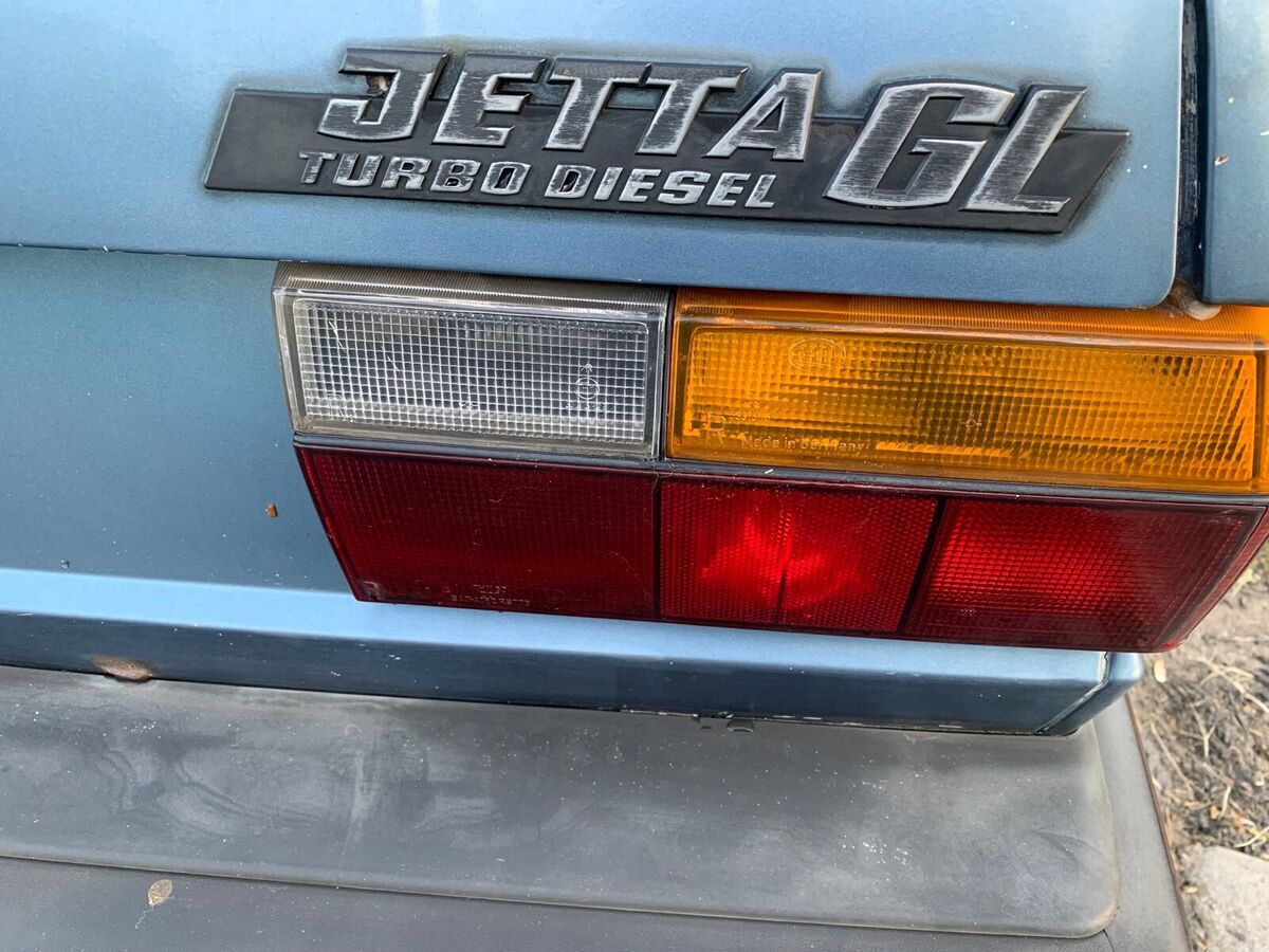1984 volkswagen turbo diesel jetta sedan blue fwd manual trans mk1 vw