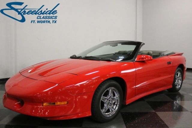 1994 pontiac firebird trans am gt 103040 miles red convertible 5.7 liter v8 4 sp