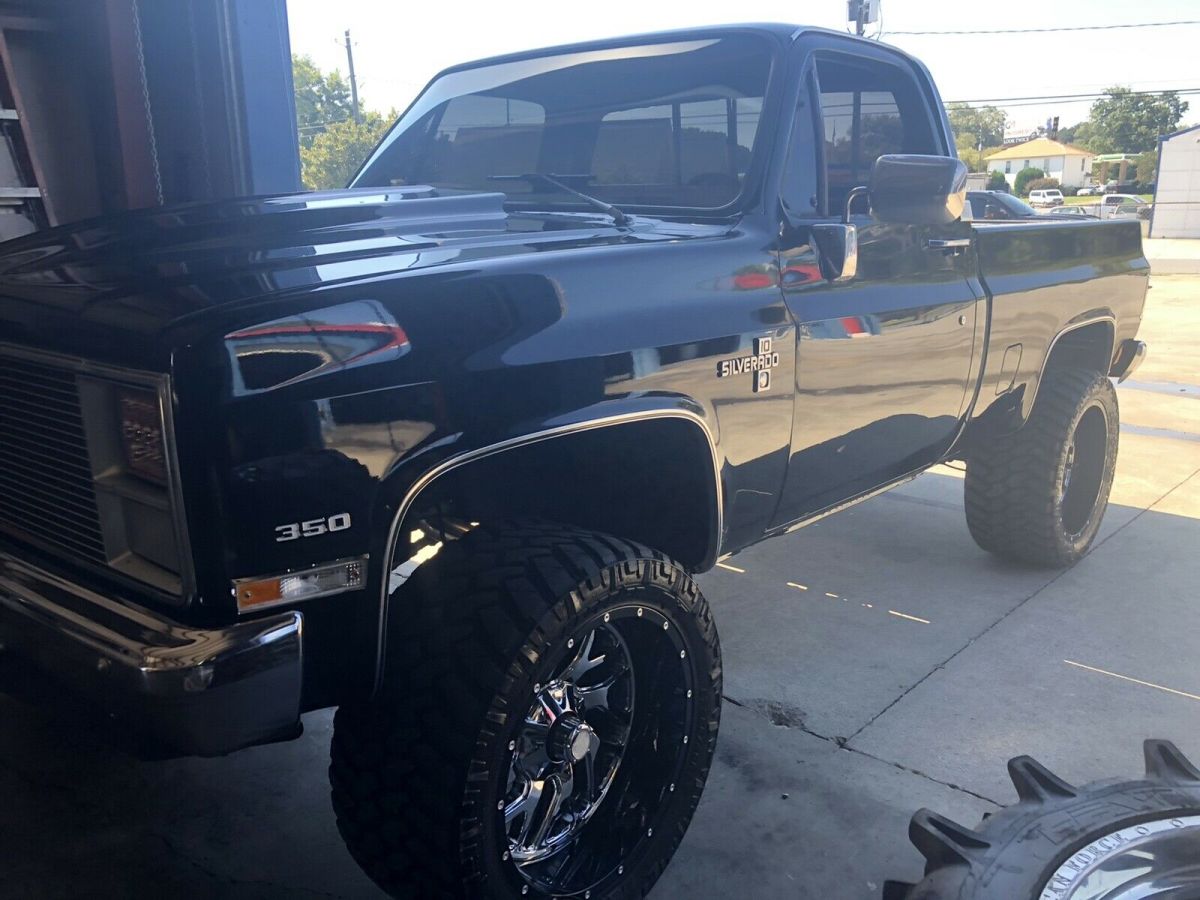 1983 chevrolet k10 truck black 4wd manual