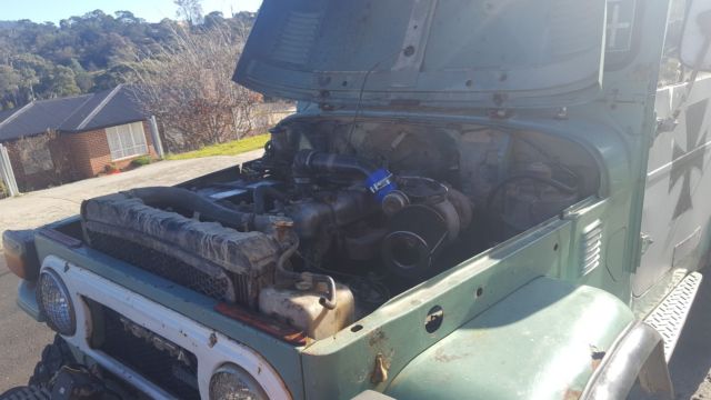 1974 fj40 landcruiser turbo diesel converted 2h australian model ratrod 4x4 swb