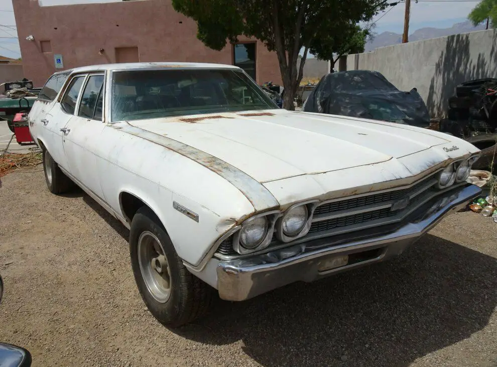 1969 chevelle concours station wagon az barn find factory ac v8 307 non ss ls7