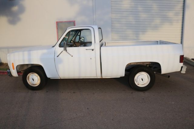1977 chevrolet short bed pickup (barn find)