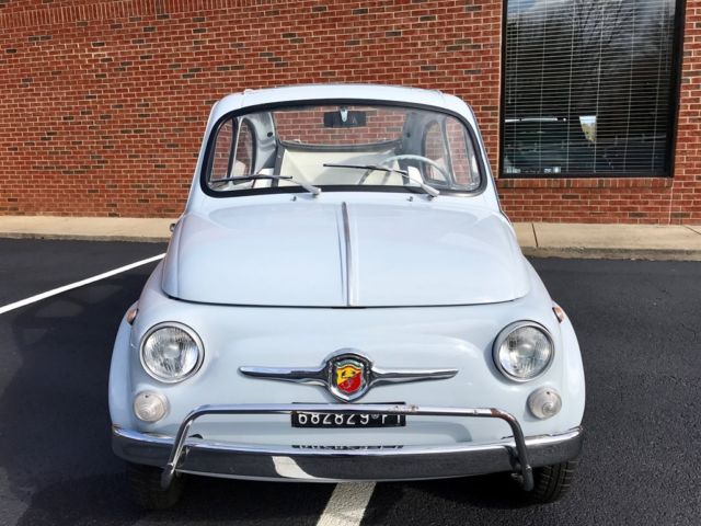 1963 fiat 500 blue,light convertible 2 manual