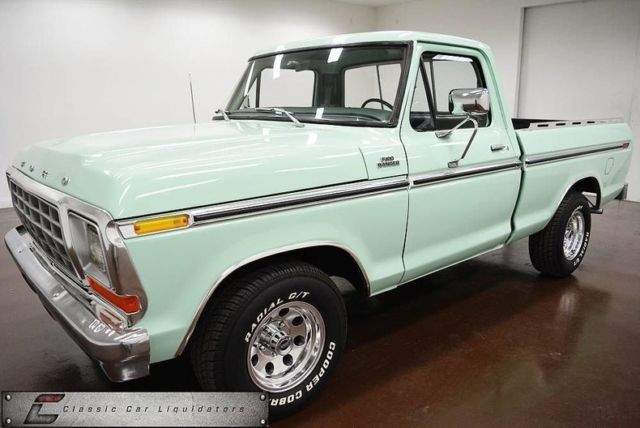1979 ford f-100 76387 miles light jade 302 v8 c4 automatic