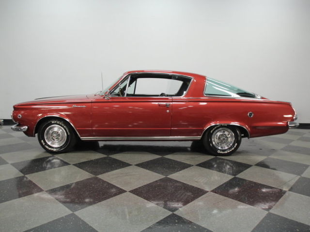 mopar, cuda, 273 commando v8, auto, very cool big back win, nice int, good paint